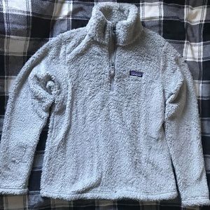 Patagonia Womens - Los Gatos 1/4 Zip Fleece Pullover Sweater - Grey Size Medium